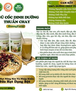 Ngũ Cốc Dinh Dưỡng Vị Thuần Chay HuongFarm